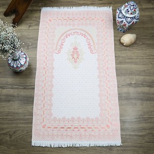 Ekonomik Çanta Boy Yasin, Seccade, Tesbih, Zikirmatik, Süslemeli Asetat Kutulu (23*26 cm -475gr)-Pembe