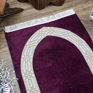  İsme Özel Seccade Payidar Mor 65x115 cm - 320 gr