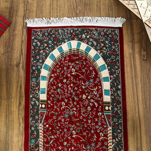  Ravza Lüks Şönil Seccade Bordo (68x120cm) 650 gr