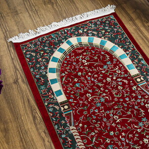  Ravza Lüks Şönil Seccade Bordo (68x120cm) 650 gr