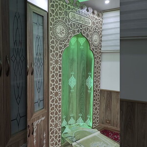  Mescit ve Evler için Portatif Mihrab Bütün Model 135*200 Cm