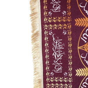  Dijital Baskılı Tabut Örtüsü Bordo Raşel Kumaş (114x240 cm) 880 gr