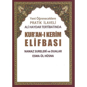  Yeni Öğreneceklere Pratik Ali Haydar Tertibatında Elifba,Namaz Sureleri Ve Dualar,Esmaül Hüsna,Tecvid Kuralları ,Büyük Boy