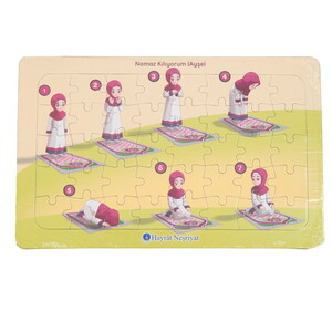  Ayşe Namaz Kılıyor - Yapboz - 28x18