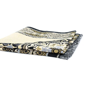  İsme Özel Hediyelik Tafta Seccade Siyah-Gold 68x110 cm - 200 gr