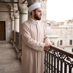  Lüks Maraş İmam Cübbesi Vizon