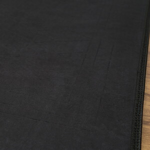  Soft Yumuşak Kadife Peluş Seccade Siyah 80 x 120 cm - 1100 gr