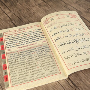  41 Yasin Rahle Boy Karton Kapak, Fihristli , Bilgisayar Hatlı, İri Yazılı ,Qr Kodlu Sesli Yasin Kitabı 192 Sayfa -Yeşil