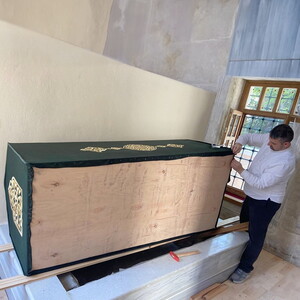  Tabut Örtüsü Nalıncı Baba Muhammed Mimi Dede Türbesi Sanduka Türbe &Puşide-Yeşil (Özel Ölçü Yapılmaktadır.) Cibali