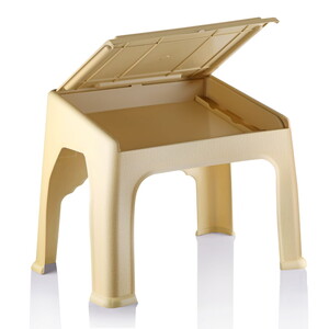  Sandıklı Plastik Rahle Krem 43x35x46cm 7 Adet