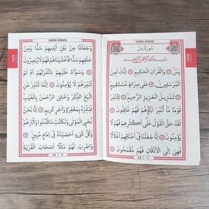  Yasin Kitabı 10 Adet Çanta Boy(12x16 80 Sayfa) İsme Özel Etiketli Mevlüt İçin-Gold