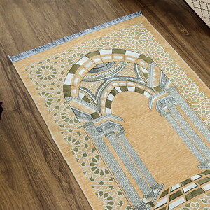  Medine Lüks Şönil Seccade Vizon (66x116cm) 520 gr