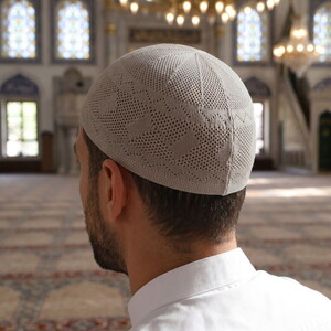  Zümrüt Lüks Takke El Örgüsü - Gri